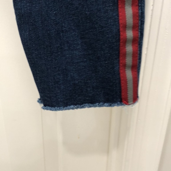 STS Blue ankle skinny jeans with ribbon side trim. - Picture 4 of 6